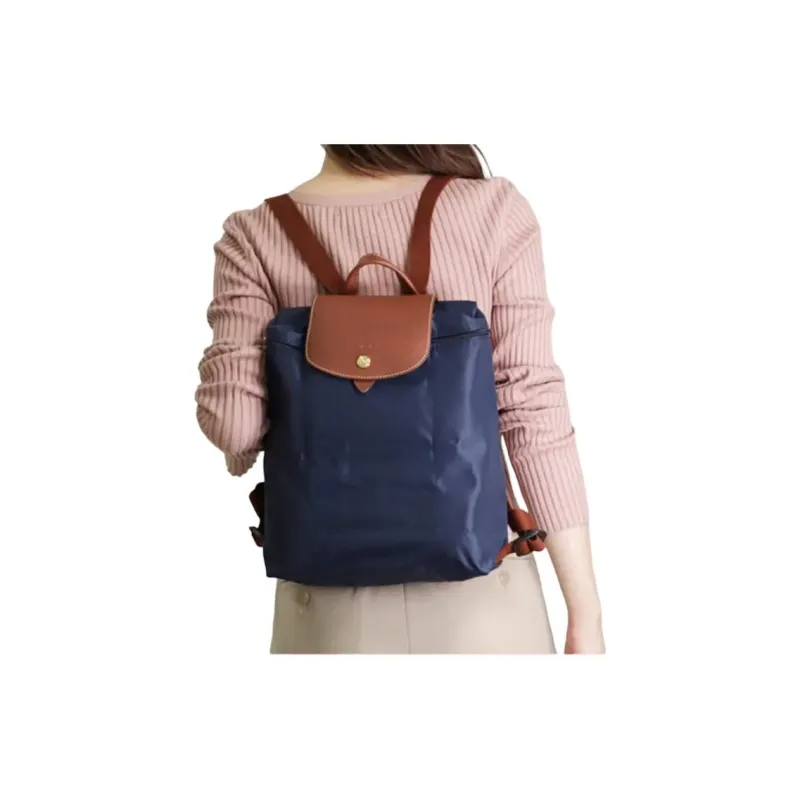 LONGCHAMP Le Pliage Fabric Backpack Mini Women's Blue-5