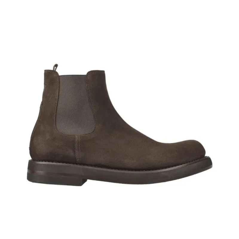 PREMIATA Short Chelsea Boots Men's Brown-1