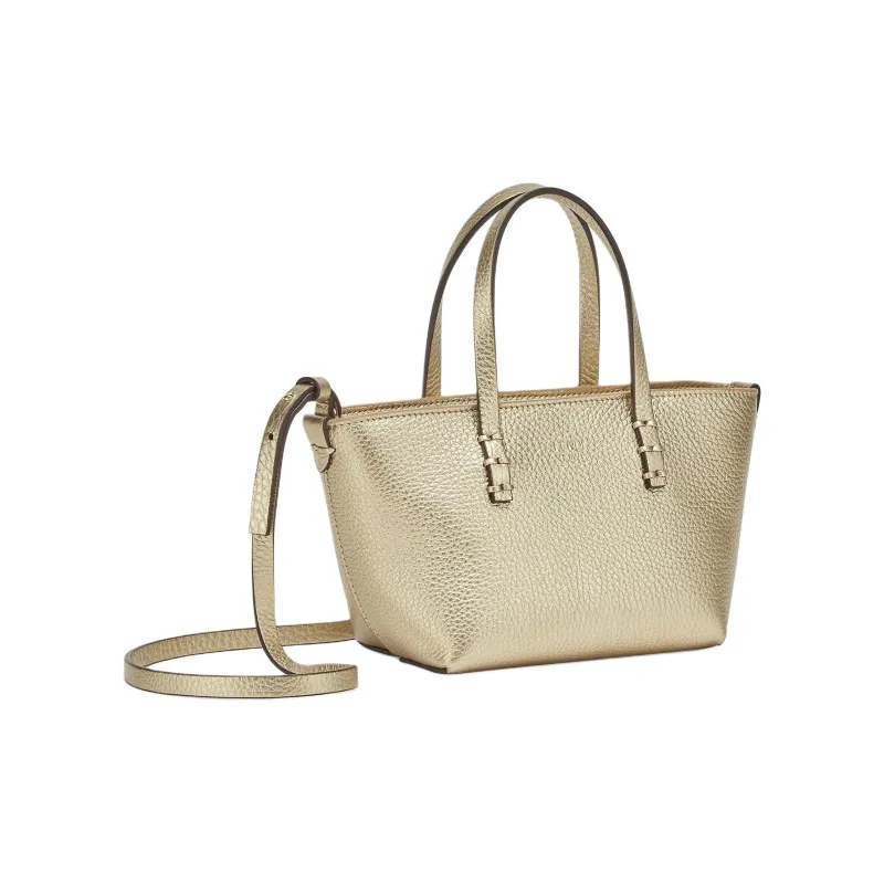 FENDI Cow Leather Shoulder Bag Crossbody Bag Handbag Mini Women's Gold-1