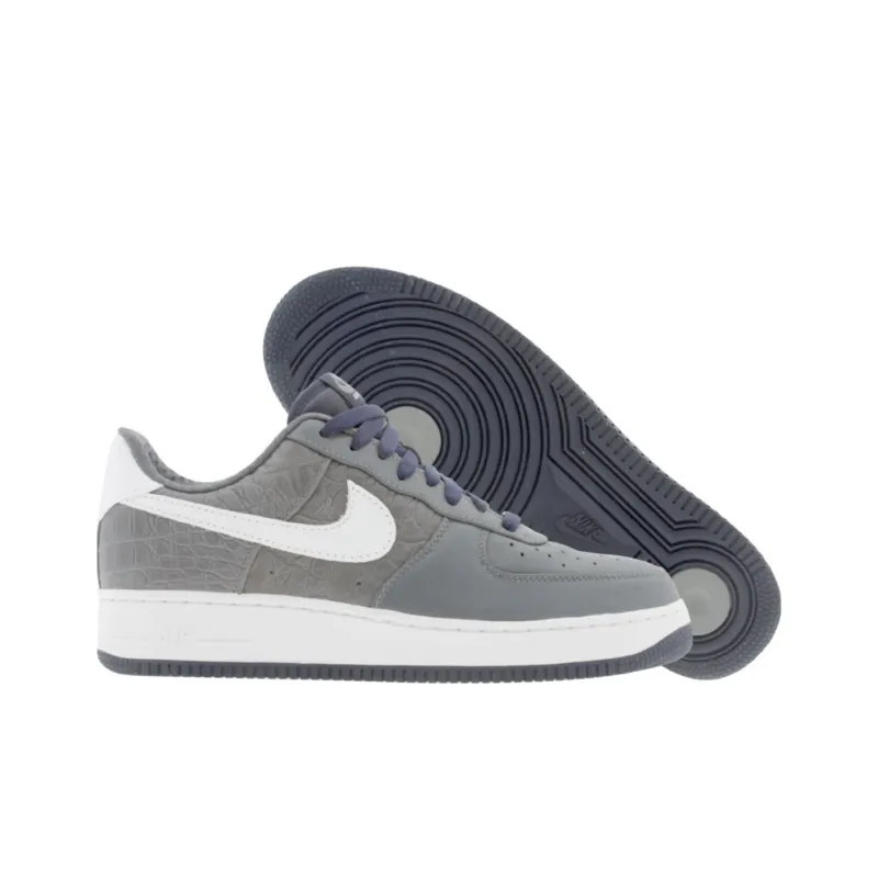 Nike Air Force 1 Low Premium Grey Navy Croc-2