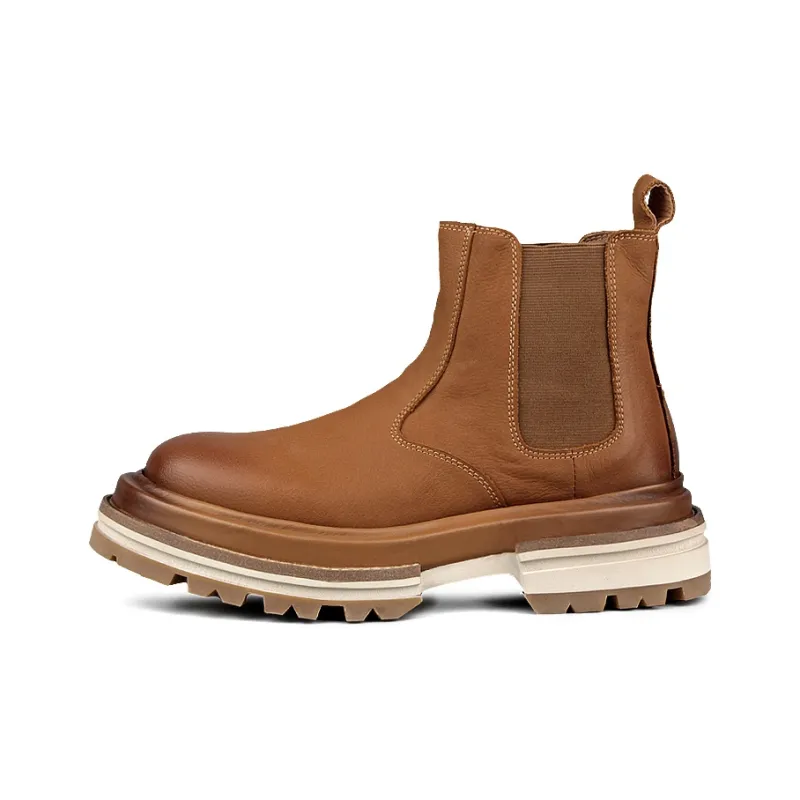LOHAN·SIR Short Chelsea Boots Platform Men's-0