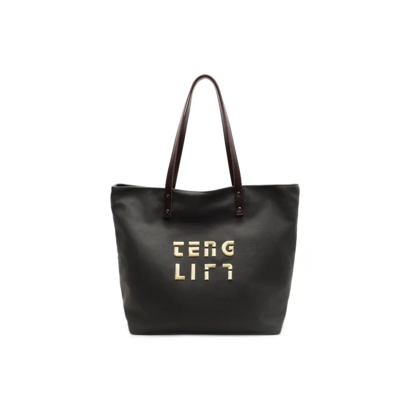 SUN ERATH&U Fabric Tote Bag Shopping Bag Shoulder Bags Women's Black Tea/Chestnut Brown/Ecru/Khaki-11