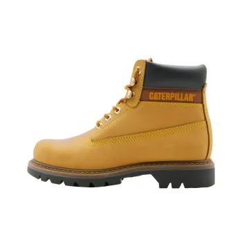 CAT Colorado Series Wear Resistant Slip Resistant Crew Outdoor Boots Unisex Yellow