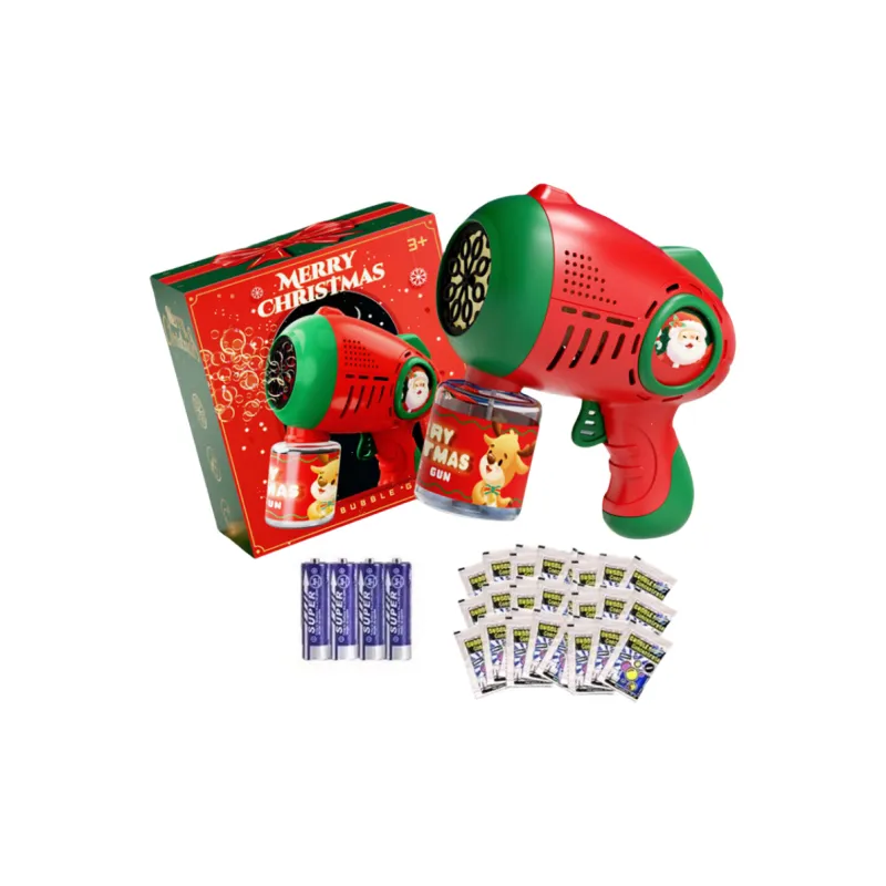 SNAEN Christmas Series Handheld Space Gun Bubble Machines-11