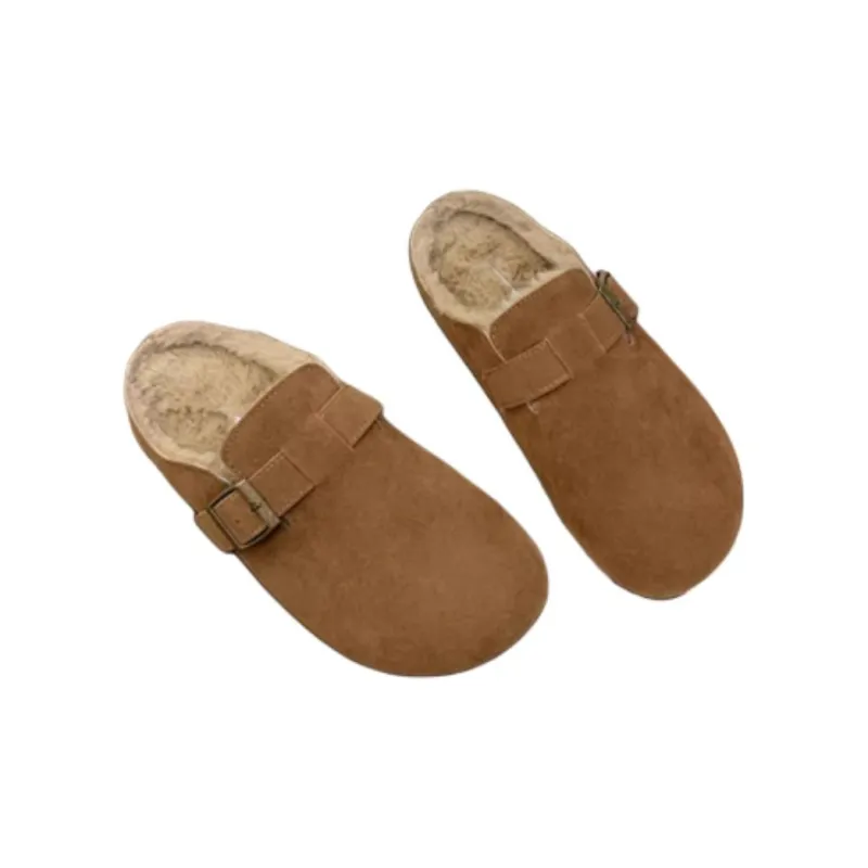 Qiao Anju Home Slippers Brown Gray-3