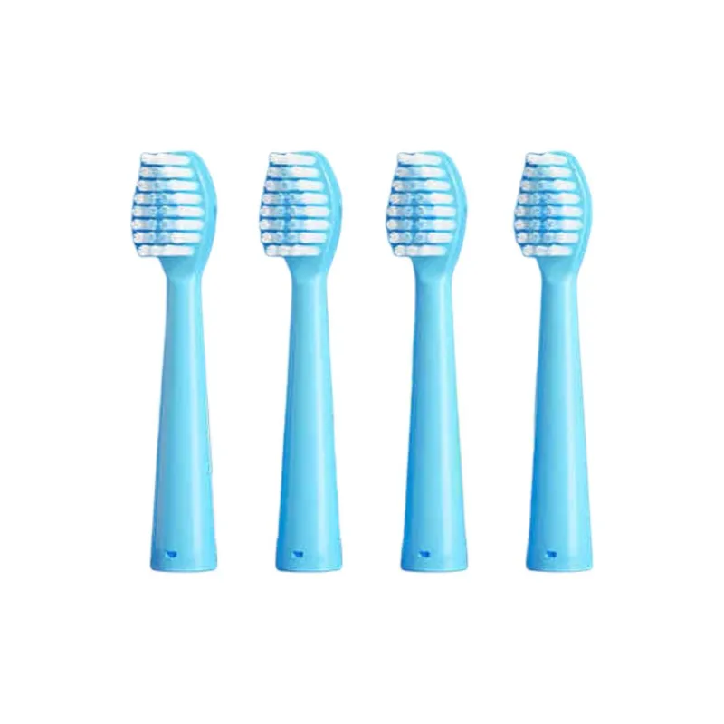 AUX A19 Toothbrush Heads Round Brush Curved Fit-0