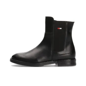Tommy Hilfiger Short Chelsea Boots Women's Black
