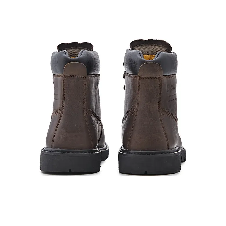CAT Wear Resistant Slip Resistant Crew Outdoor Boots Unisex Tan-3