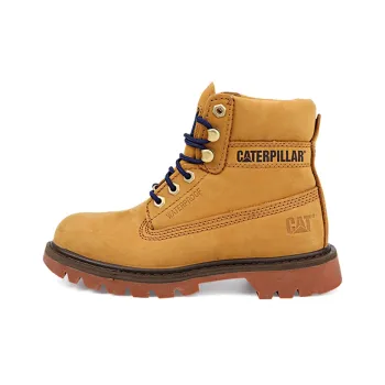CAT Watershed WP Wear Resistant Slip Resistant Short Outdoor Boots Women's Brown Yellow
