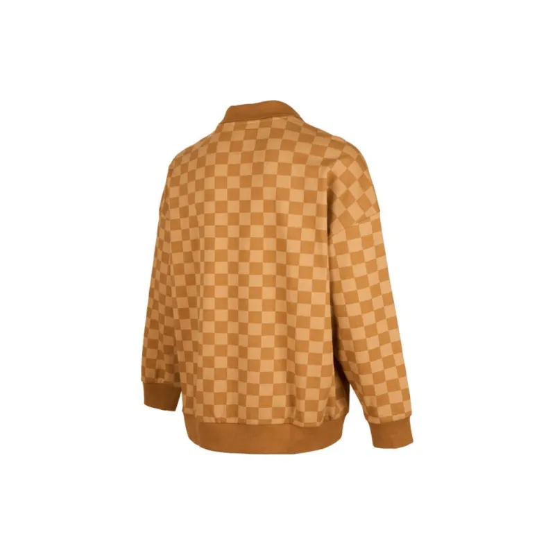 Vans TONAL CHECKER Sweatshirt Men's Yellow-1
