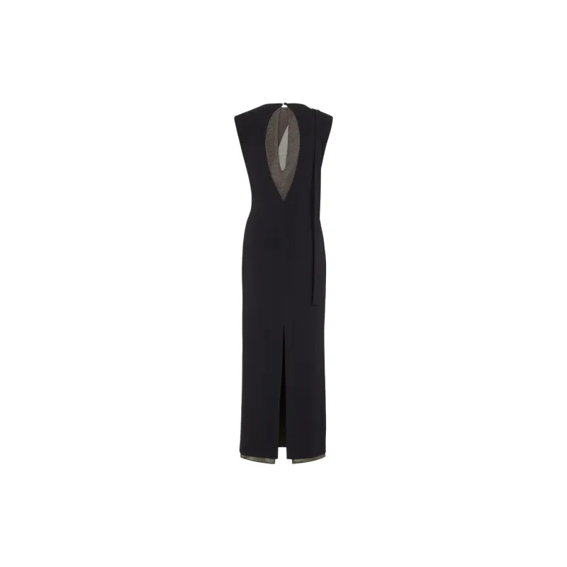 FENDI Cut Out Detailed Sleeveless Midi Dress-1