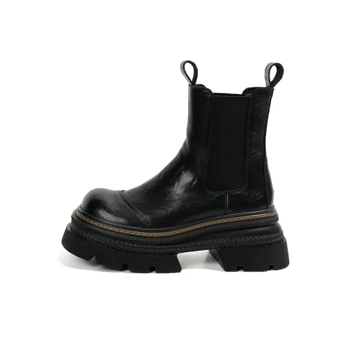 Earl Cat Chelsea Boots Women's Burgundy/Black