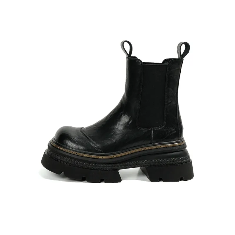 Earl Cat Chelsea Boots Women's Burgundy/Black-7