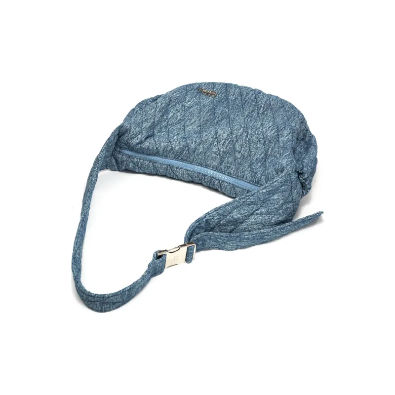 SMTING STUDIO Fabric Couple's Sports Bag, Crossbody Bag Medium Size Unisex Denim Blue-1