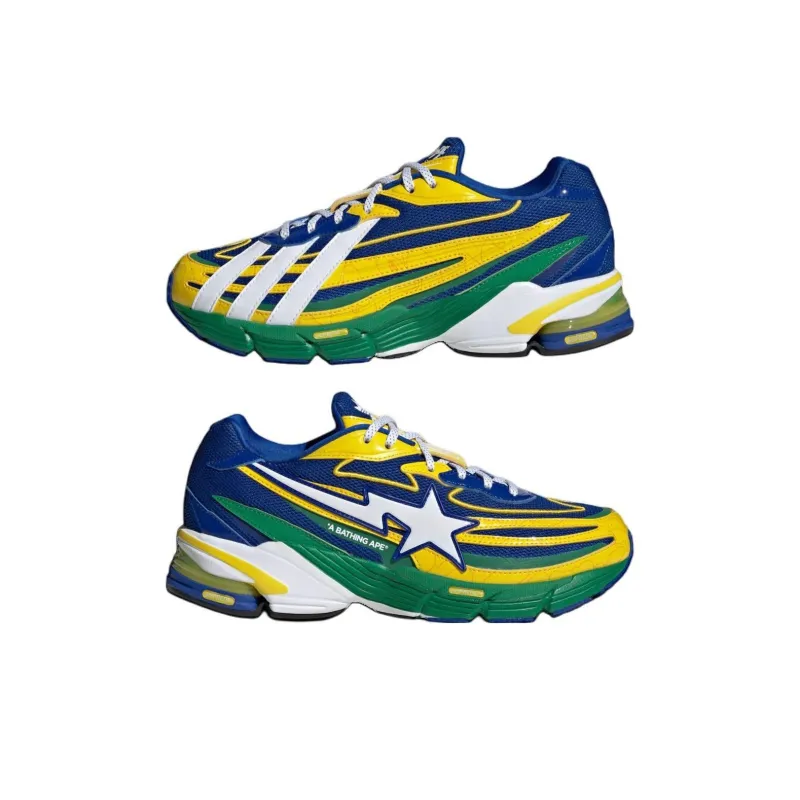 Adidas Orketro Bape Yellow Blue Green-5