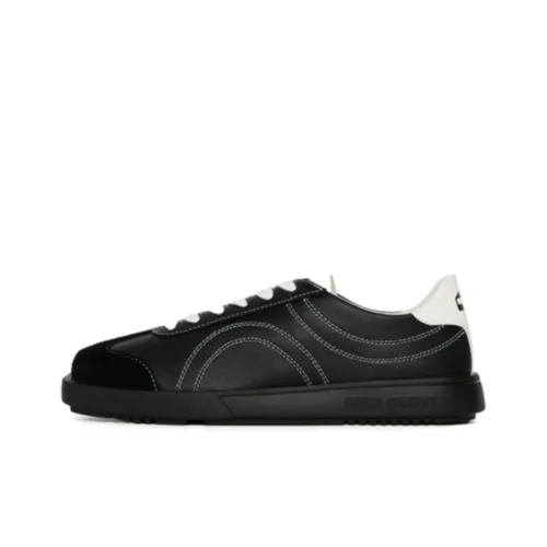 CHOCO CONCERT Circle Square Abrasion Resistant Low Top Casual Shoes Women's Black