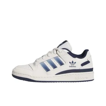 Adidas Originals FORUM Anti Slip Wear Resistant Low Top Skateboard Shoes Men's White Blue