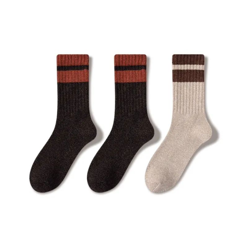 JIAZINI Mid Calf Socks Men's 3 Pack-36