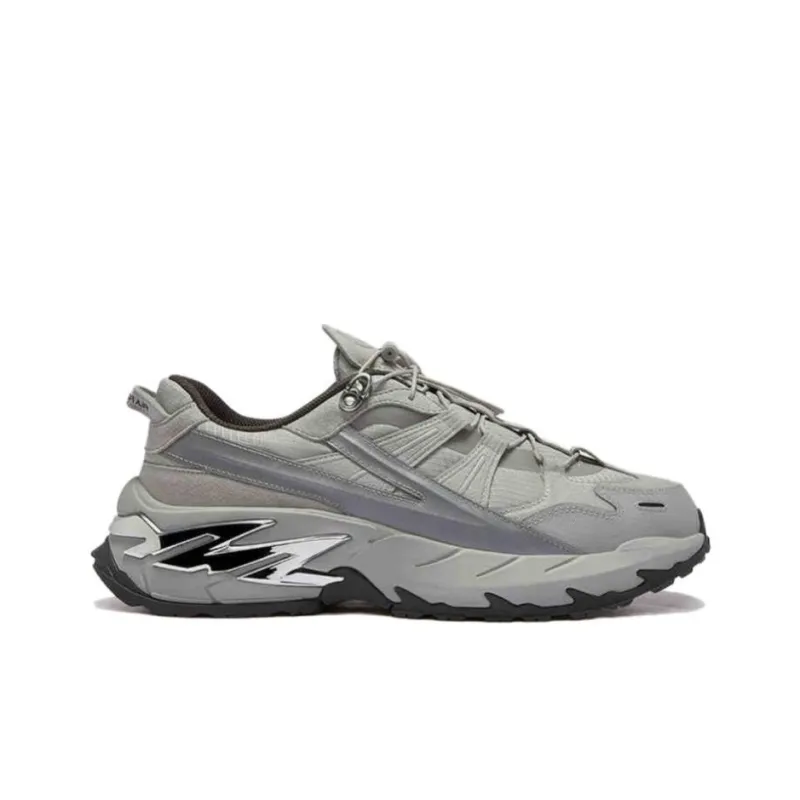 FILA FUSION Anti-Slip Wear-Resistant Low-Top Casual Running Shoes Men's Gray-1