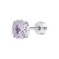 Light Purple Millennium Rose Stud Earrings[1 Pack]
