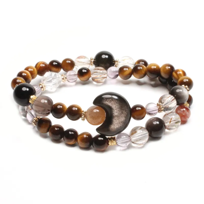 CUIJING Tiger's Eye Stone Good Luck, Collectible Beaded Bracelet Women's-0