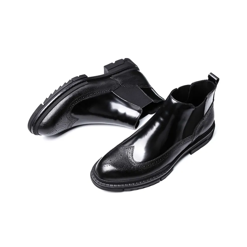 PALMPOLO Short Chelsea Boots Men's Black-3