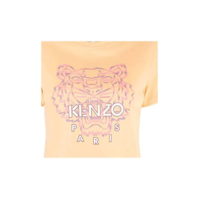 KENZO Classic Tiger Head T-Shirts Women's Orange-4