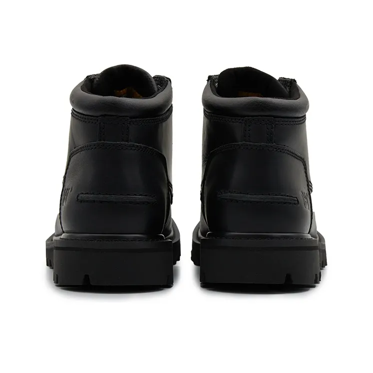 CAT Wear Resistant Slip Resistant Ankle Length Outdoor Boots Men's Black-3
