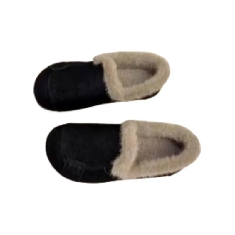 Yamada Hyakuju Home Slippers Dark Brown Black Khaki-1