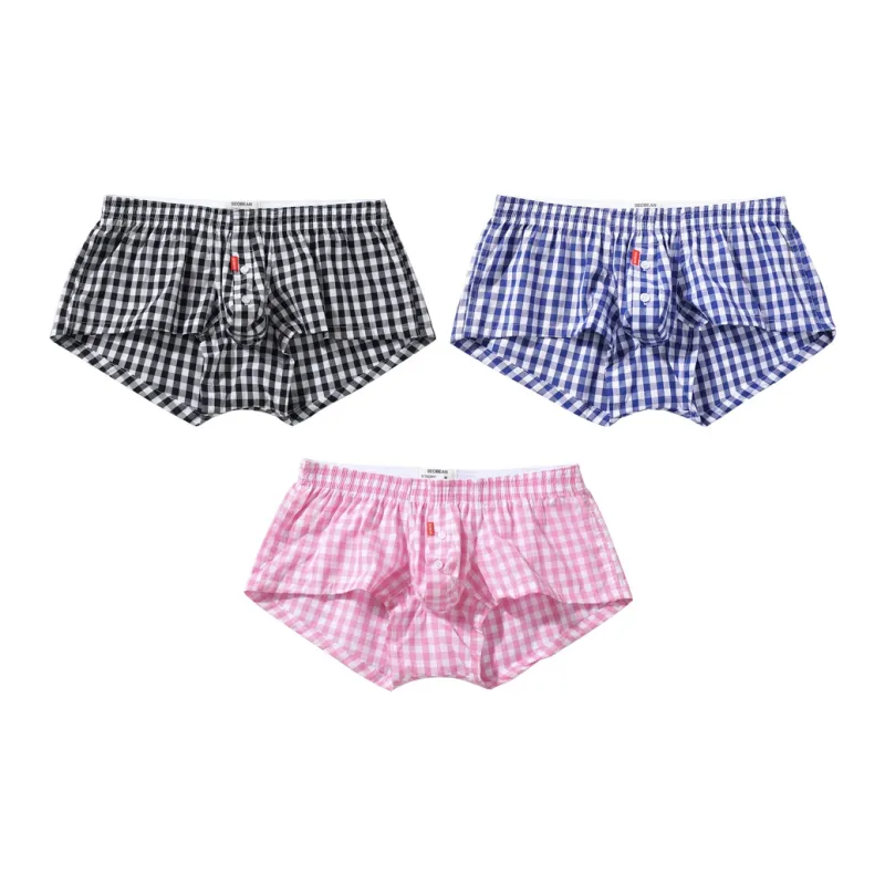 SEOBEAN Boxer Shorts Men's Combo Set Blue-0