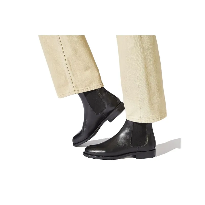 SCAROSSO Claudia Almond Toe Chelsea Boots Women's-4