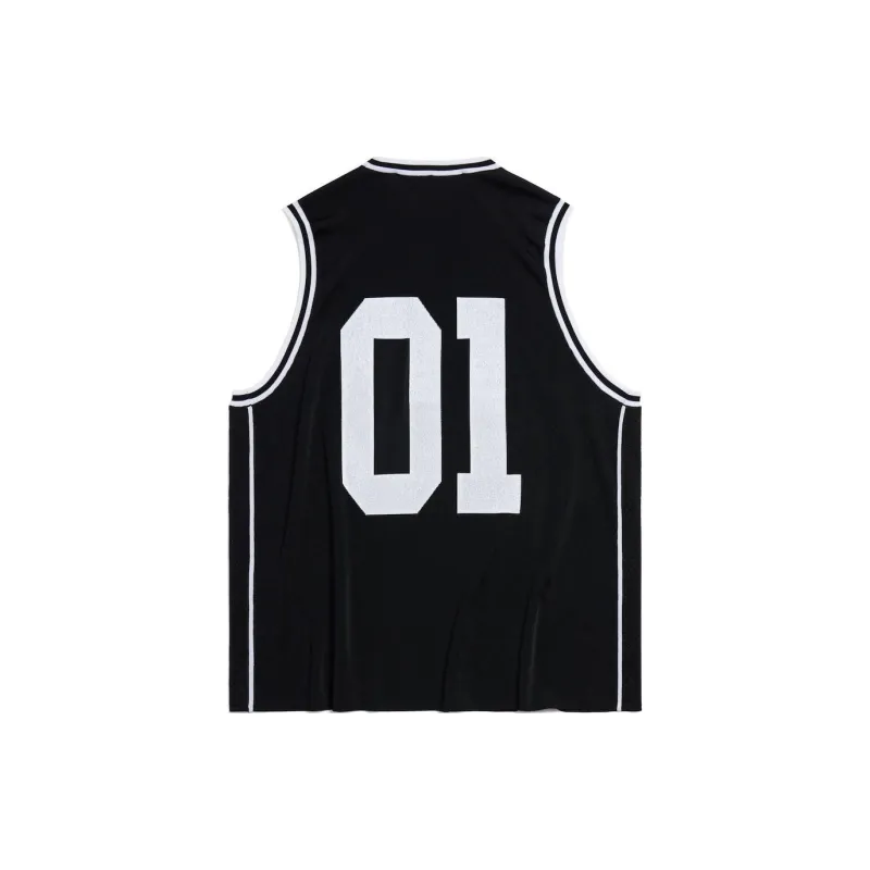 Balenciaga SS25 Tank Top Regular Fit Men's Black White-1