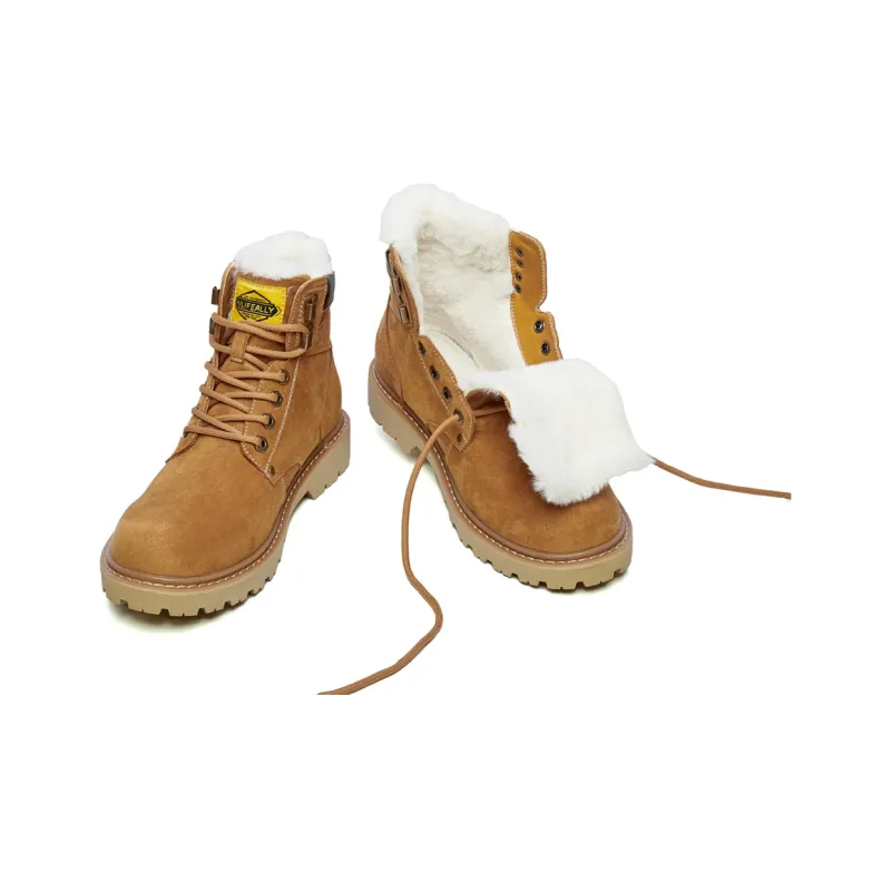 HLA Outdoor Boots Men Yellow-18