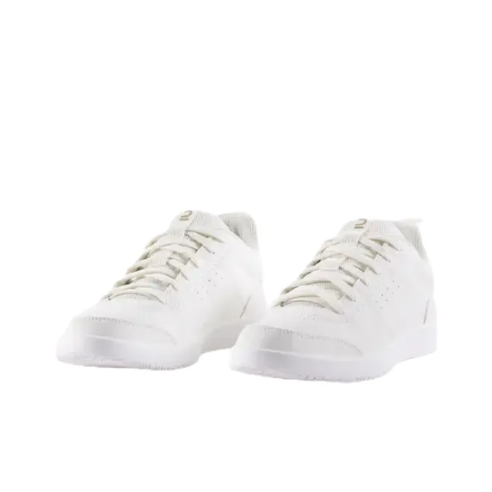 DECATHLON Abrasion Resistant Low Top Tennis Shoes Women's White-2
