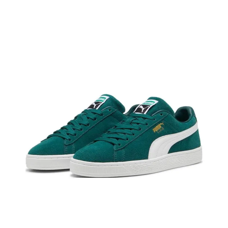 PUMA Suede Classic Wear resistant And Lightweight Low Top Skateboard Shoes Unisex Green-2