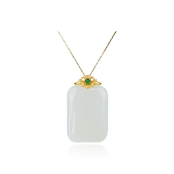 CUIYOUSHIJIA Hetian Jade Pendants White Jade Women's