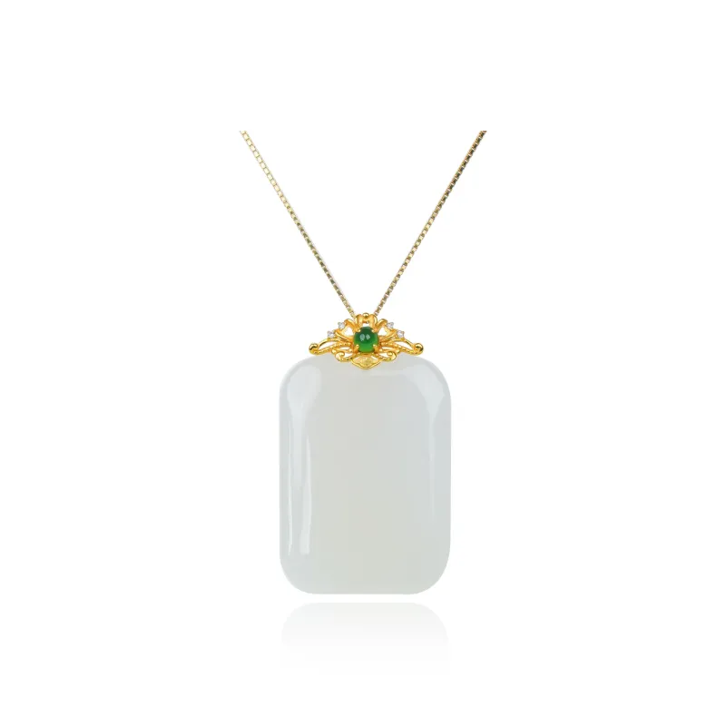 CUIYOUSHIJIA Hetian Jade White Jade Women's-0