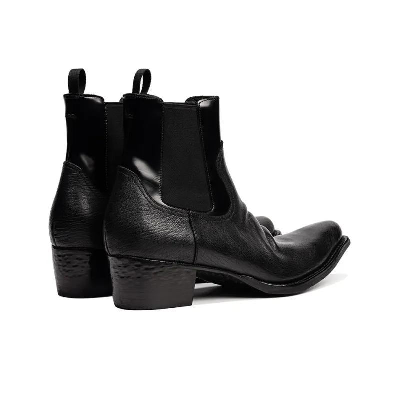 Dreambo Short Chelsea Boots 5.5cm Men's Black-4