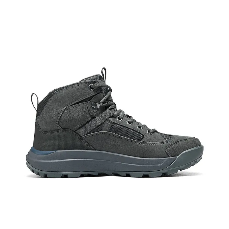 Skechers Anti Slip Wear Resistant High Top Casual Shoes Men's Gray-1