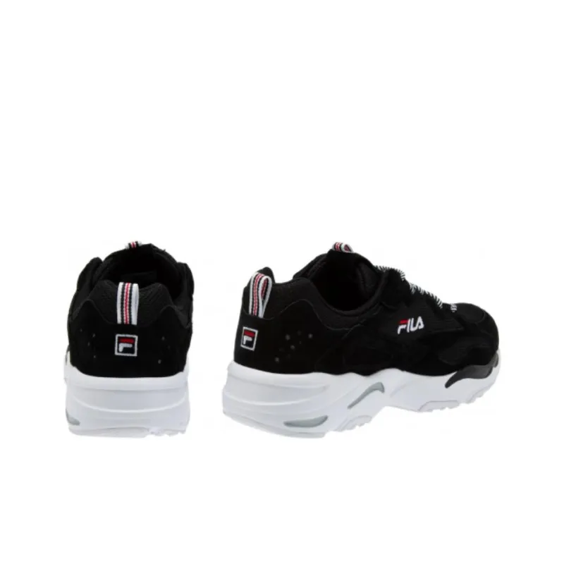 FILA Ray Tracer Durable Breathable Low Top Running Shoes Women's Black-2