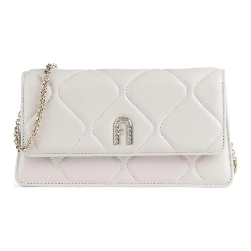 Furla Diamante Lambskin Shoulder Bag, Crossbody Bag Mini Women's Cotton Candy-1