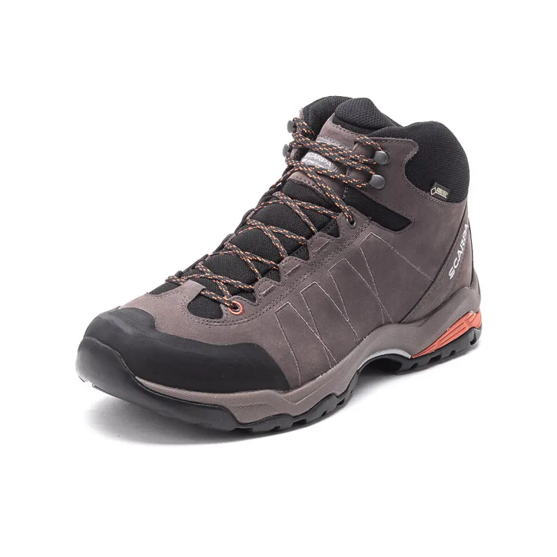 SCARPA Moraine Anti-Slip Wear-Resistant Mid-Top Outdoor Shoes Men's Brown-1
