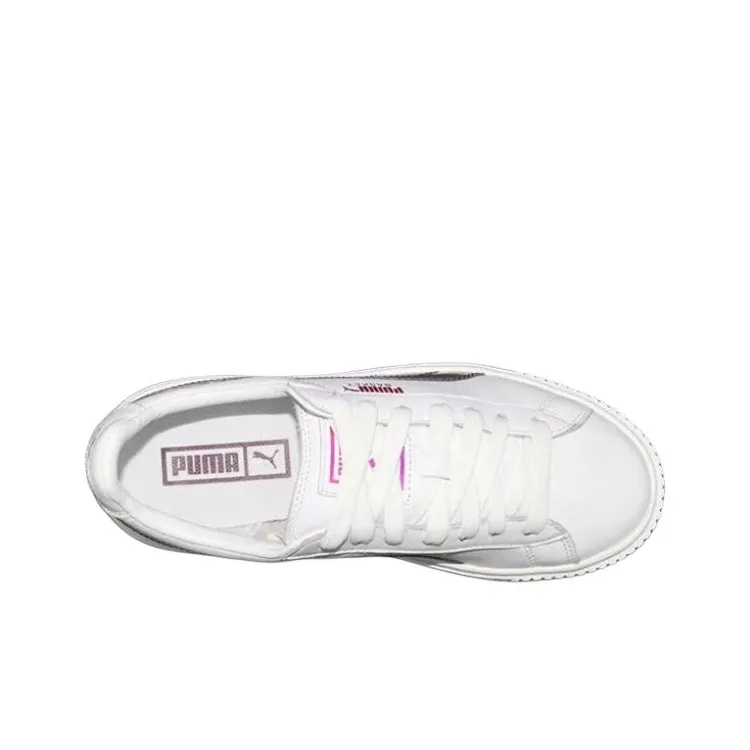 PUMA Basket Platform Rainbow 'White' Women's-4