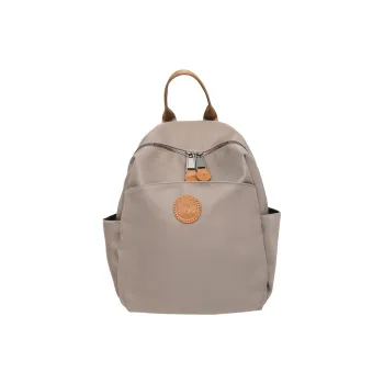 Yalu Nylon Backpack Regular Women's Gray/Black/Coffee