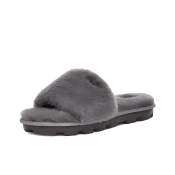 UGG Odor-Resistant Abrasion-Resistant Slide Slippers Women's Charcoal Gray