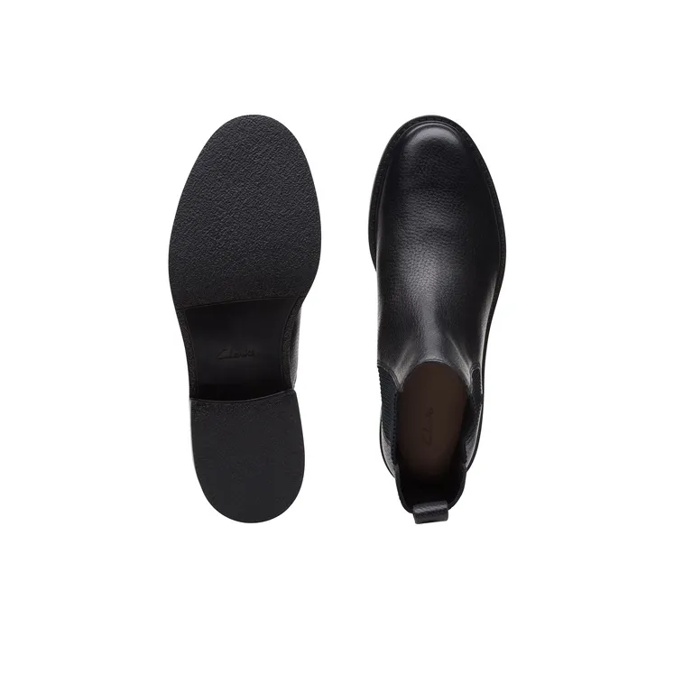 Clarks Crew Chelsea Boots Women's Black-2