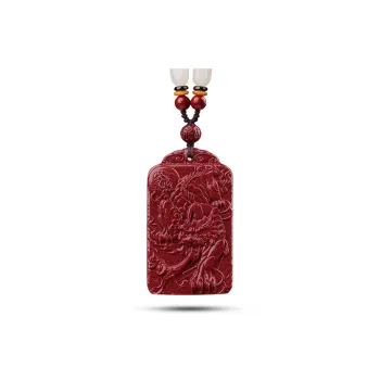 Sima Is Ethereal Reconstructed Cinnabar Pendants Unisex