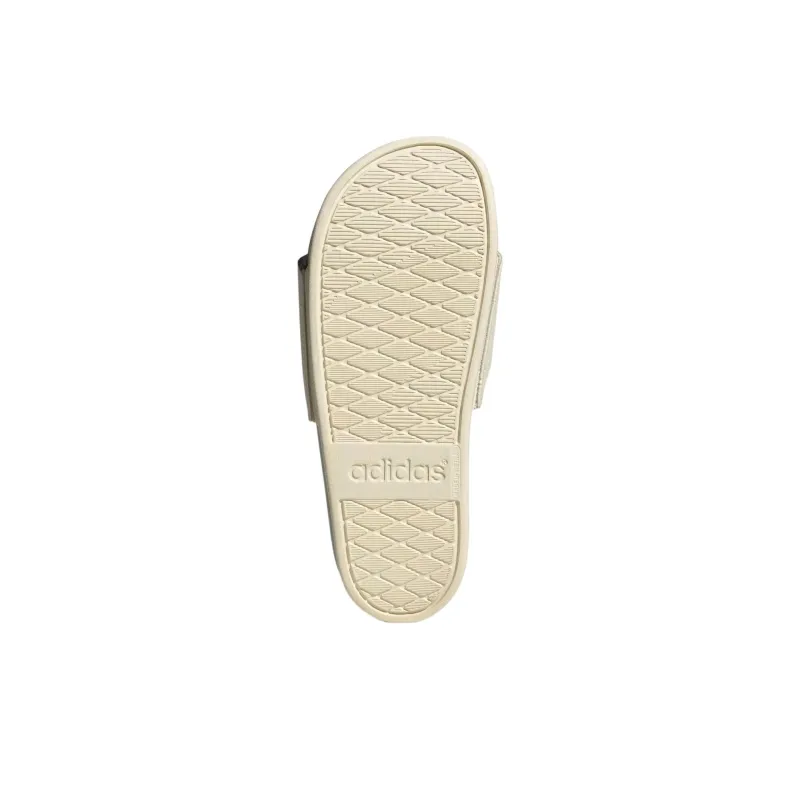 Adidas Adilette Comfort Slides Wonder White Linen Green Met. Women's-4