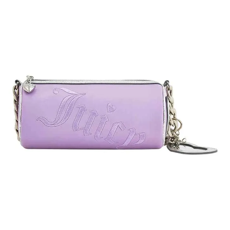 JUZI PU Cylinder Bag Shoulder Bag Handbag Shoulder Bag Small Size Women's Purple/Pink/Lake Blue-0