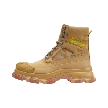Both x CAT Slip Resistant Crew Outdoor Boots Men's Yellow
